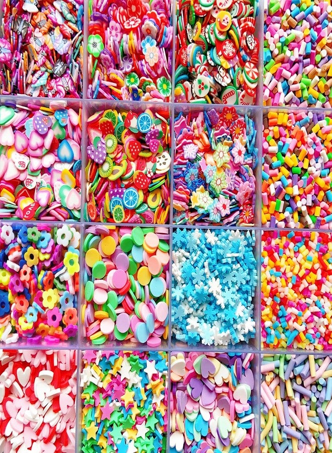 EHOPE Fake Sprinkles Fruit Clay Slices Clay Sprinkles Polymer Slices Faux Sprinkles DIY Nail Art Supplies Making Kit Decoration Arts Crafts for Nail Art and Cellphone Decorations (24 Styles) - Image 2